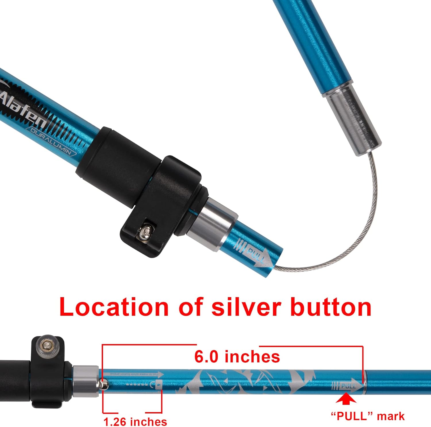 Walking Stick - Collapsible Trekking Pole for Men and Women,7075 Aluminum Hiking Stick for Seniors - Image 6